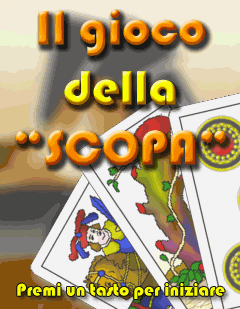 Il gioco della scopa J2ME — original screenshot 2