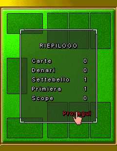 Il gioco della scopa J2ME — original screenshot 11
