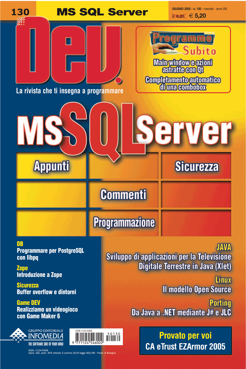 Cover of DEV 130 – June 2005
