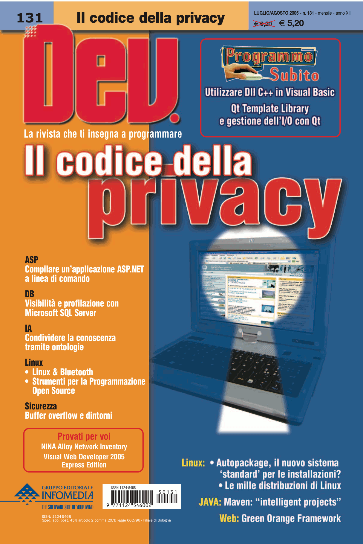 Cover of DEV 131 – July/August 2005