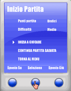 Il gioco della scopa J2ME — original screenshot 5