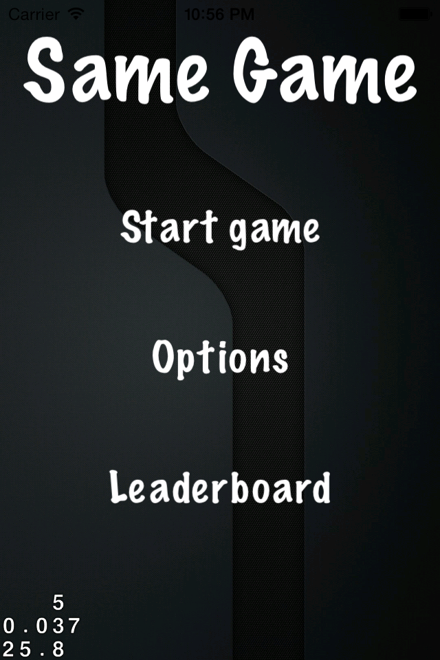 iSameGame for iOS — original screenshot 1